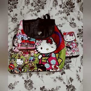 Sanrio HK X Tokidoki Kyoto theme bag & matching wallet